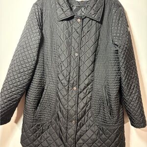 Calvin Klein Black Quilted Puffer Coat